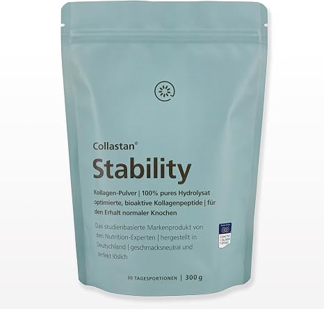 Stability - Premium Collagen Powder Hydrolysate Peptides for Maintaining Normal Bones Study Based 300g Joints Tendons and Fascia Are Mostly Collagen