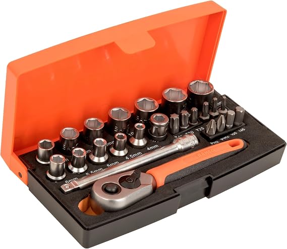 Bahco – SL25 anahtar seti 25-parça 1/4 inç Drive – BAHSL25