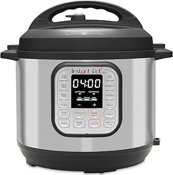 Instant Pot Duo 7-in-1 Electric Multi-Cooker 5.7L - Brushed Stainless Steel, Large Pressure Cooker, Slow Cooker, Rice Cooker, Saut , Yoghurt Maker, Food Steamer Pot and Food Warmer, Dishwasher Safe