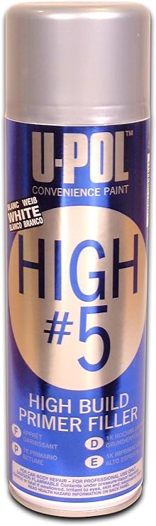 U-Pol Products 0763V White HIGH#5 Primer - 450ml