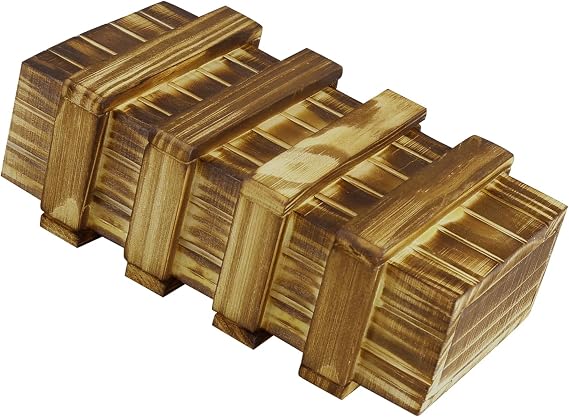 Rumyve Lock Box Jigsaw Safe Box,Magic Puzzle Box,Wooden Puzzle Boxes with Hidden Compartments,Wooden Box for Kids Adults Hmltd