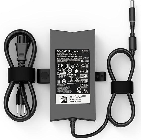 130W Laptop Charger Compatible with Dell Precision 3510 3520 3530 PA-4E