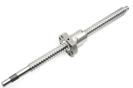 Ball Screw SFU1605 (Diameter 16mm Pitch 5mm) Length 350mm with Metal Ball Screw Nut for CNC Machine Parts(350mm)