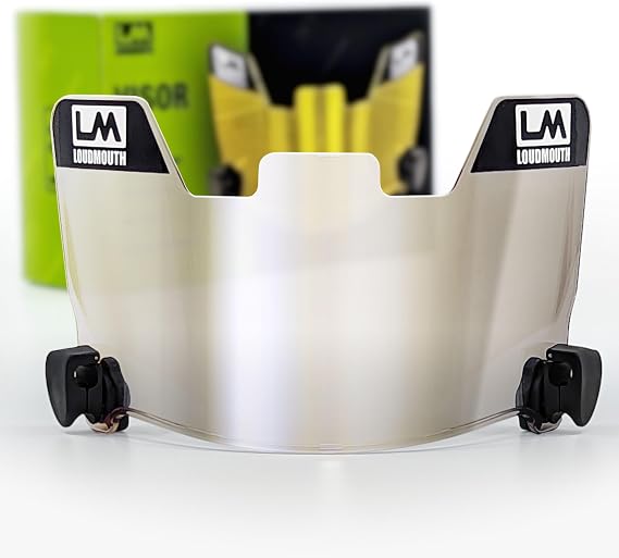 Loudmouth Football Visor - Universal Fit Youth & Adult Football Helmet Visor