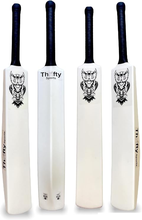 800gr Full Size-8 (34") Adult Fiber/PVC Plastic Full Size Cricket Bats for Age Group 15+, Best for Tennis Ball, Wind Ball, Stumper Ball (Full Size 8 (15+ yrs), Opal White)