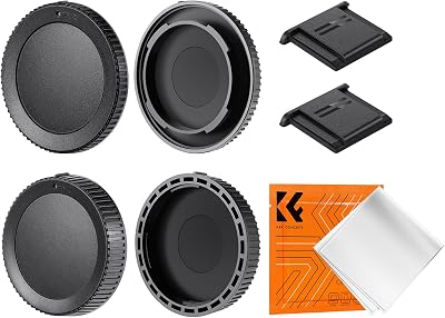 K&F Concept Z Mount Rear Lens Cap & Body Cap Cover & Hot Shoe Cover Kit for for Nikon Z Mount Camera Z6 Z7 Z8 Z9 Z30 Z50 Z5 Z7 II Z6 II ZF C