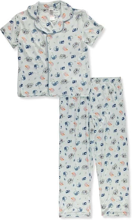 Boys' 2-Piece Chameleon Coat Pajamas Set