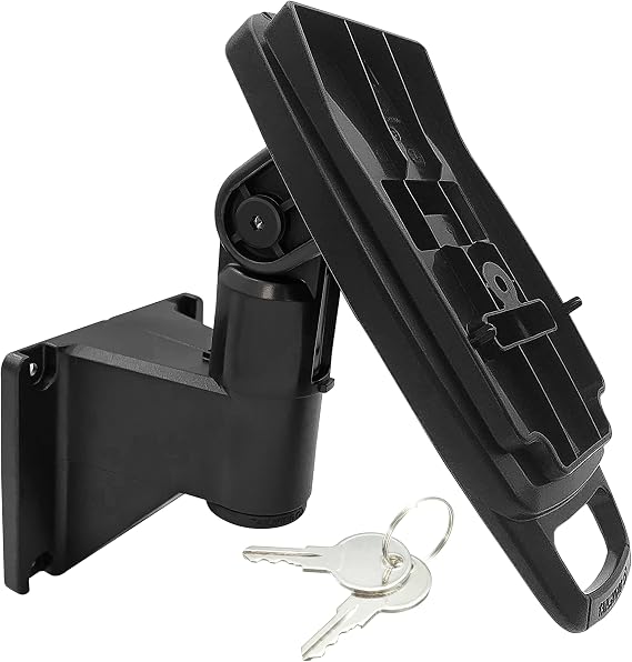 ENS Tailwind Pax S300 7" Key Locking Wall Mount Terminal Stand, Black