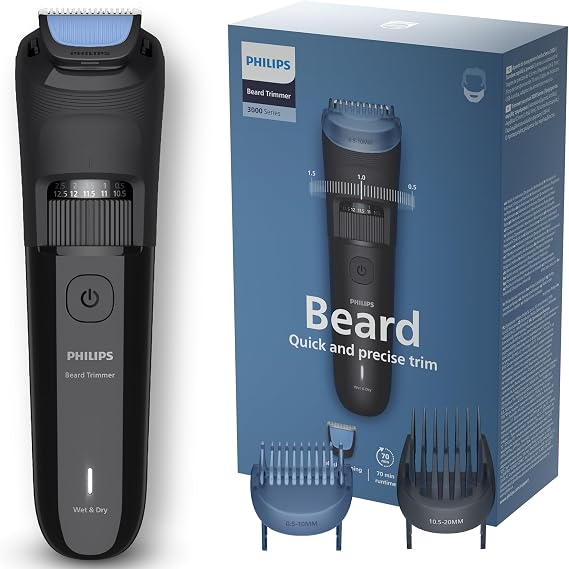 2025 ModelPhilips Beard Trimmer 3000 Series Black BT3620/15