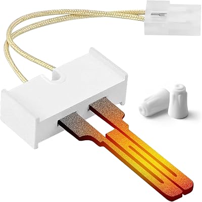 279311 Gas Dryer Furnace Hot Surface Ignitor LH33ZS004 Fit for Ken-more Whirl-pool May-tag Gas Dryers, Fit for Carr-ier Br-yant Pa-yne D-ay Furnace, Replaces WE4X750 4391996 239233 By Fetechmate