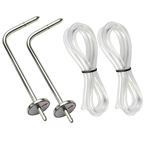 ZIBOO ASP2 Soft Tube,Static Pressure Probes with Compatible with Fieldpiece JL3KM2, SDMN5,SDMN6,ADMN2,HVAC Pitot Static Tube Fit for Many Dual Port Manometer with2x 39.37FEET(1.0M) Soft Tube