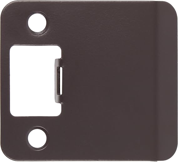 Round Corner Extended Lip Strike Plate, 2-1/4" x 2", (2-1/2" Overall Length), Oil-Rubbed Bronze by Stone Harbor Hardware