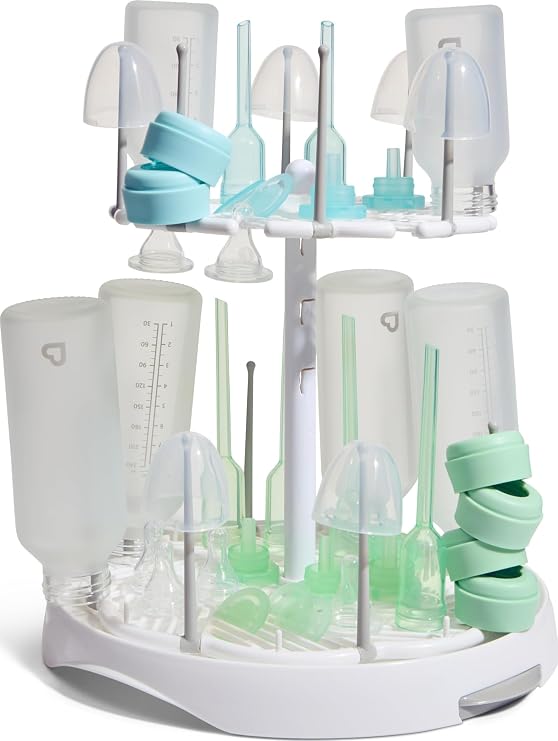 Munchkin High Capacity Drying Rack for Baby Bottles and Accessories, White