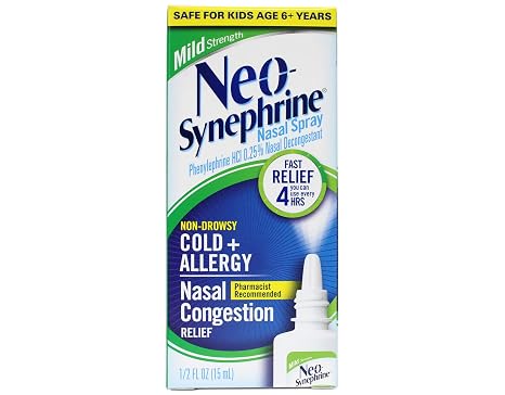 Neosynephrine 596902 Neo-Synephrine Spray Mild, 15 mL
