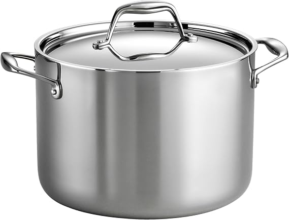 Gourmet Stock Pot with Lid Size: 8-qt.