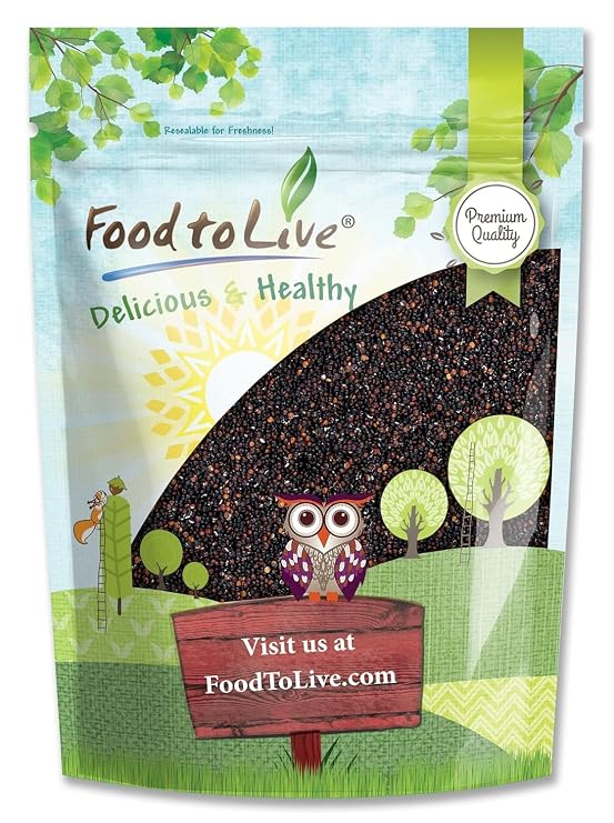 Food to Live Black Quinoa, 3 Pounds