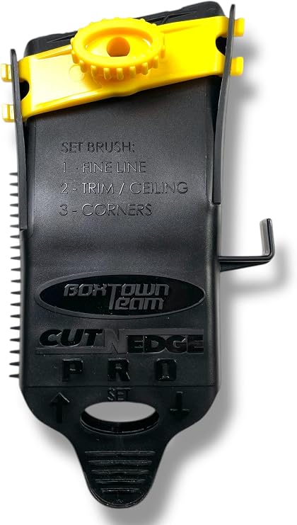 Cut-N-Edge PRO : Upgrade to Ultimate Paint Brush Edger and Guard. Multi-Purpose 6 in 1 Tool (Black) | Paint Edger | Trim Edger | Paint Brush Cover (2 Inch PRO)