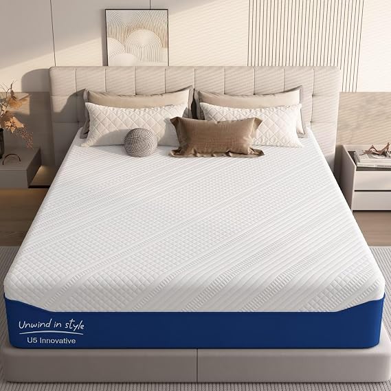 Twin Mattress, 10 Inch Cooling Gel Memory Foam & Washable Cover