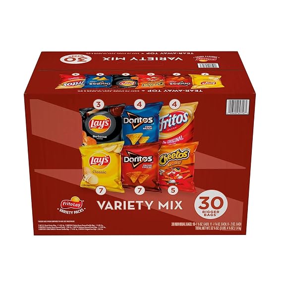 Frito-Lay Company, Variety Mix Variety Packs, 30 Count