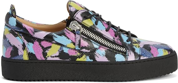 Frankie Multicoloured Glitter Brushstrokes Low-Top Sneakers