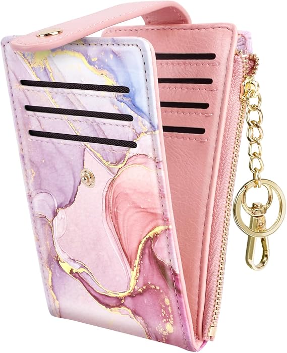 Slim Card Holder Wallet for Women RFID Blocking Thin Bifold Wallet