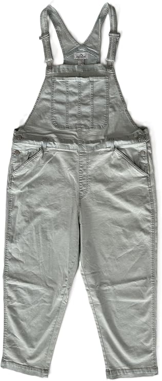 Jordache Women's Overall Straight Leg, Size XL, Bleach, X-Large