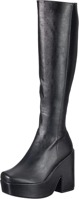 LAMODA Women's, Black Pu, 6 US
