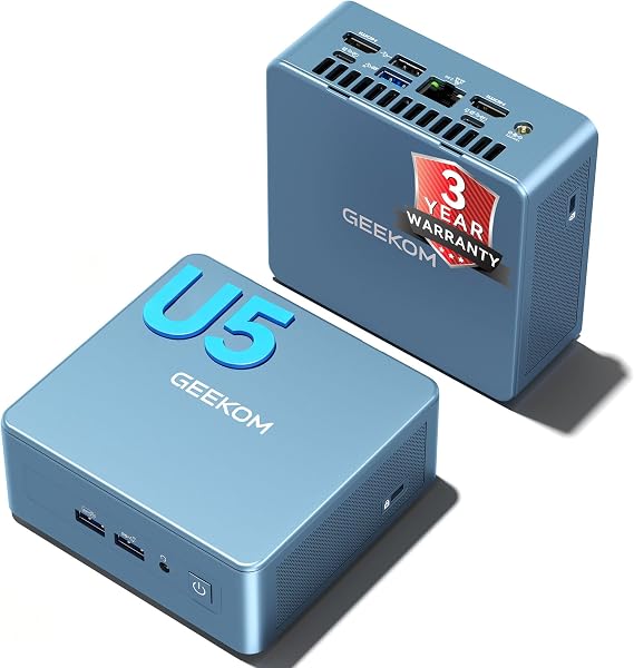 GEEKOM IT12 Mini PC, Intel Ultra 5 125U,16GB DDR5/512GB SSD(Expandable)