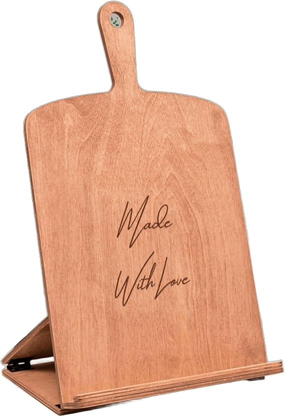 Enjoy The Wood Cookbook Stand for Kitchen Counter