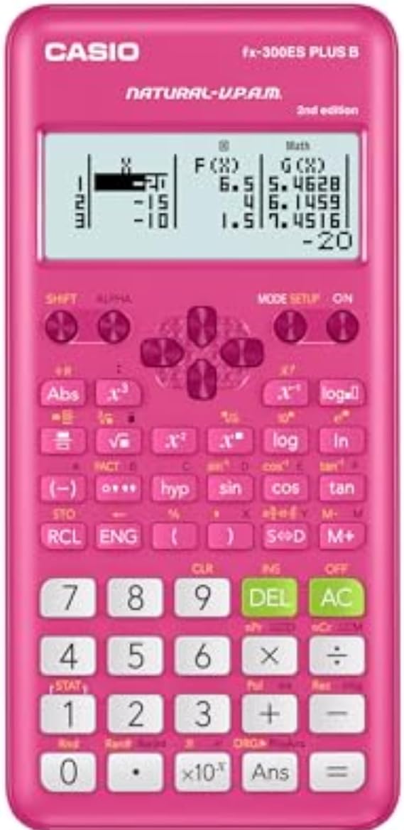 Casio fx-300ESPLS2 Pink Scientific Calculator Pink