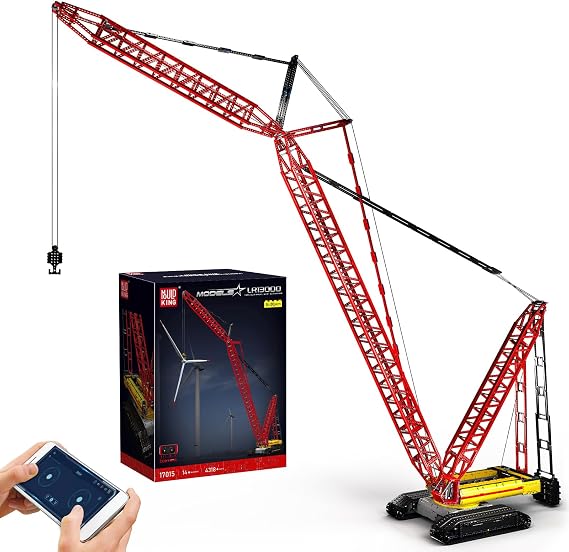 Mould King 17015 Technik Crane Clamping Blocks, 4318 Parts Remote Control