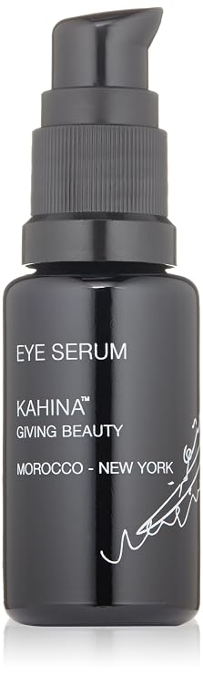 Kahina Eye Serum for Dark Circles, Eye Bags, and Puffiness - 0.5 fl oz - Light, Fast-Absorbing Under Eye Serum Reduces Fine Lines and Wrinkles - Anti Aging Serum Manufactured in the USA