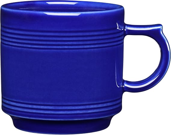 Fiesta 16oz Stackable Mug Durable Ceramic, Lead-Safe, Dishwasher/Microwave/Oven Safe Made in USA - Twilight