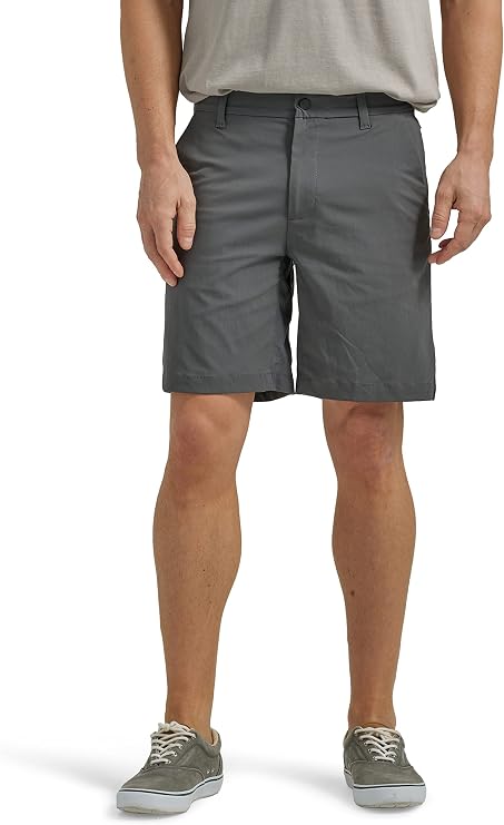 Lee Men's Extreme Motion Regular Fit Synthetic Flat Front Short