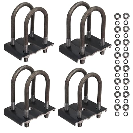 Trailer U Bolt Kit 5-1/2" for 3500 lbs 2-3/8" Round Axle, 2 Pack