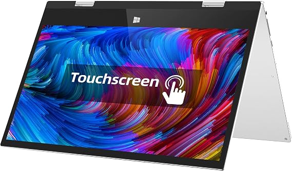 jumper 11.6 inch Full HD Touchscreen Laptop (6GB RAM 128GB eMMC, Ultra-light 360-degree flip Ultrabook, Windows 10 Laptops 2 in 1 Intel Celeron Processor) Support 256GB TF card Expansion