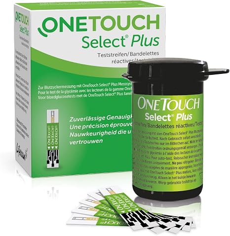 OneTouch Select Plus Teststreifen 1x50 Stück: passende Blutzucker-Teststreifen für das OneTouch Select Plus Messgerät zur Blutzuckermessung