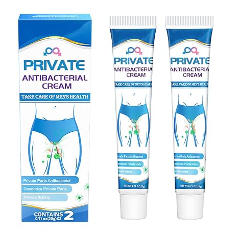 Pack of 2 Antibacterial Intimate Cream Against Itching Antifungal Cream for Men & Women Intimate Care for Quick Relief & Odour Control