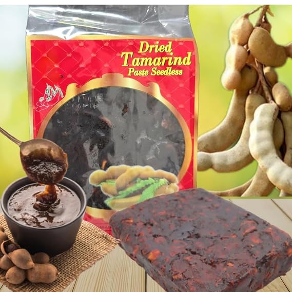 All-Natural Tamarind Paste, Sweet & Sour, Seedless 14oz (400g) Also Called Tamarindo, Imli, Asam Jawa, Me Chua | No Added Sugar, Vegan, Gluten-Free, Non-GMO | Ideal for Pad Thai, Agua de Tamarindo, Sauces & Marinades
