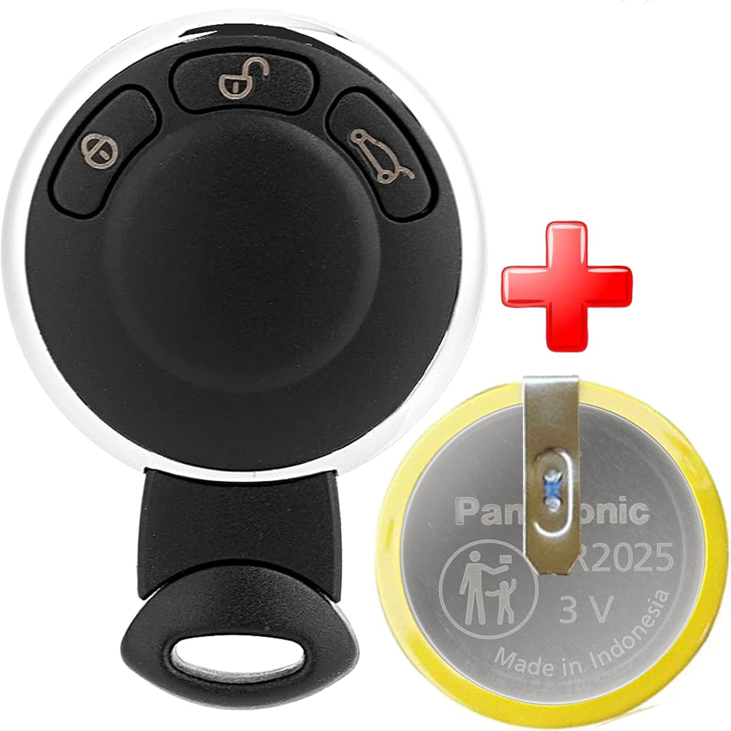 RemoteOverstock for Mini Cooper Remote Repair KIT Bundle Accessories Shell Case Cover Buttons  OEM 180 Degrees LIR2025 VL2020 2006-2014 Paceman Countryman KR55WK49333 2701A-KEYR5602