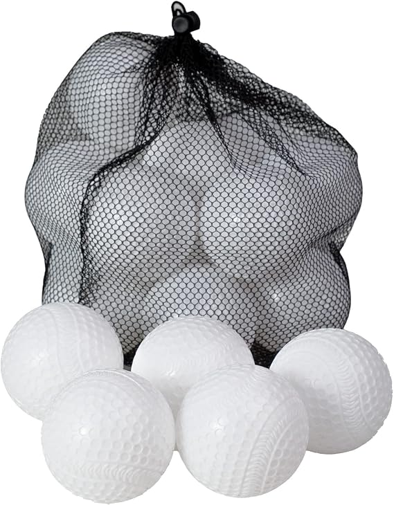 Furlihong 9-Inch Sting-Free Replacement Training Baseballs, Only for 380BH 388BH Baseball Pitching Machine, 20 pcs, with Mesh Bag