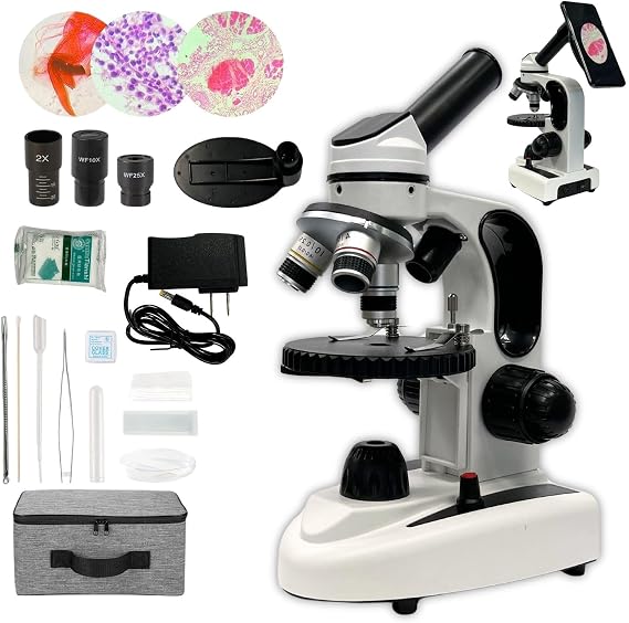 Monocular Compound Microscope for Adults & Beginner