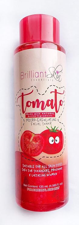 Brilliant Skin Essentials Tomato Micro-Exfoliating Facial Toner, 135ml