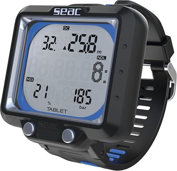 SEAC Tablet, Dive Computer with Built-in Bluetooth, Handles up to 3 Blends Gas Mixes, With A Large Display, Wireless Connection