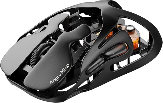 AM Infinity 49g Ultra Lightweight Wireless Gaming Mouse with PAW3950 Sensor | 8K Polling 30K DPI Anti-Double Click Optical-Micro Switche Hot-Swap Battery Tri-Mode RGB Low Latency FPS Mouse for PC Gaming