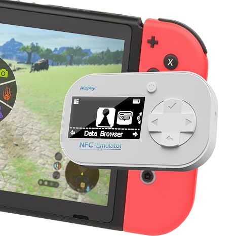 NFC Emulator for Switch 1 & 2, Game Tag Manager with OLED Screen.