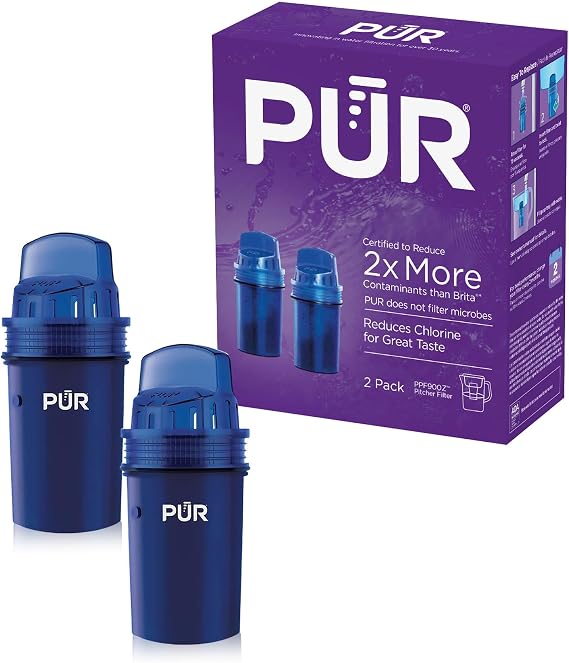 PUR Water Pitcher & Dispenser Filter Replacement 2-Pack, 4-Month Value