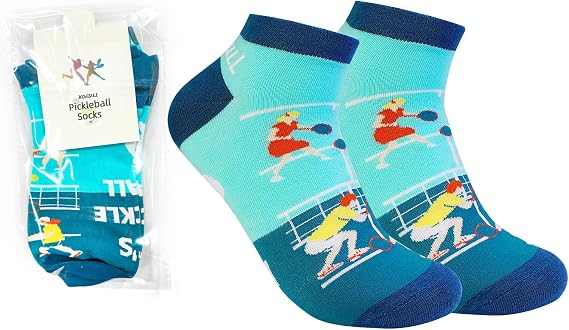 KOFULL Pickleball Socks,Gifts for Pickleball Lovers, Pickleball Accessories Women Men, Ankle Socks for Women Tennis Golf
