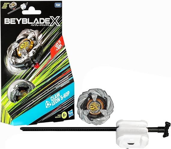 Beyblade X Claw Leon 5-60P Starter Pack Kreisel und Starter mit X-Celerator-System mit 2 Klicks zusammenbauen und in der Arena kämpfen