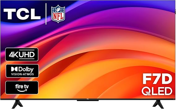 TCL 50-Inch F7D Series QLED 4K UHD Smart TV (50F7D, 2026 Model) | Dolby Vision & Dolby Atmos, DTS | Voice Remote with Alexa | Motion Rate 240, Game Accelerator 120, Auto Game Mode